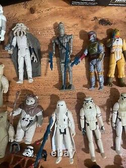 Nice Vintage Kenner STAR WARS LOT 40+ Figures Cases Accessories Misc Items