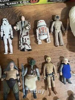 Nice Vintage Kenner STAR WARS LOT 40+ Figures Cases Accessories Misc Items