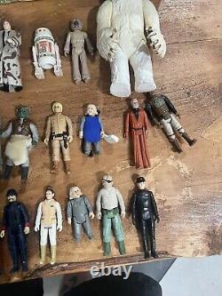 Nice Vintage Kenner STAR WARS LOT 40+ Figures Cases Accessories Misc Items