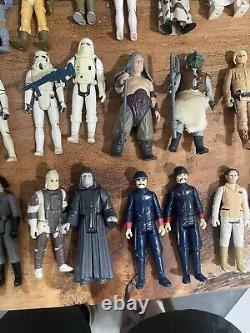 Nice Vintage Kenner STAR WARS LOT 40+ Figures Cases Accessories Misc Items