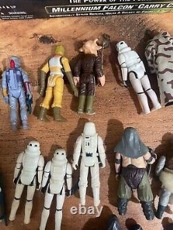 Nice Vintage Kenner STAR WARS LOT 40+ Figures Cases Accessories Misc Items