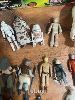 Nice Vintage Kenner STAR WARS LOT 40+ Figures Cases Accessories Misc Items