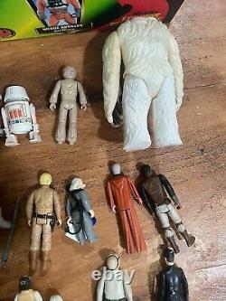 Nice Vintage Kenner STAR WARS LOT 40+ Figures Cases Accessories Misc Items