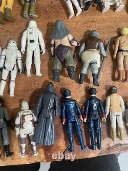 Nice Vintage Kenner STAR WARS LOT 40+ Figures Cases Accessories Misc Items