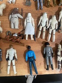 Nice Vintage Kenner STAR WARS LOT 40+ Figures Cases Accessories Misc Items