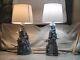 Pair Of 2 Vintage Star Wars Themed Desk Lamps Star Wars Action Figures 25x6in