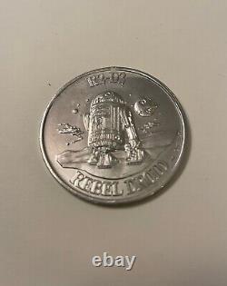 R2-D2 Pop Up Lightsaber LAST 17 1985 POTF STAR WARS Vintage with original Coin