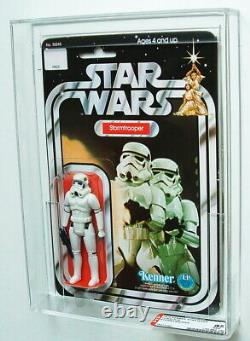 $RARE$ Debut First Vintage Kenner Star Wars AFA 85 Stormtrooper 12 Back A Carded