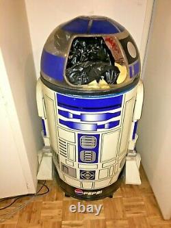 RARE VINTAGE 90s Star Wars Life size R2D2 Pepsi Cooler. A few issues. 50 approx