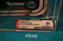 $RARE$ Vintage Kenner Star Wars AFA Full 85 Darth Vader 12 Back A Card SKU Debut