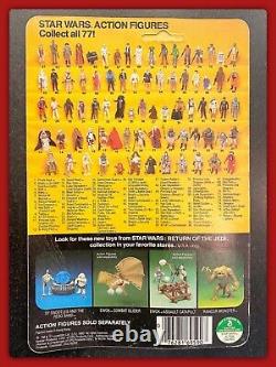 Rare! 1983 77 Back Brown Snake Pac Man Eyes Yoda Moc Vintage Star Wars Figure