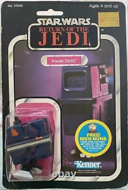 Rare Vintage Kenner Star Wars Rotj 1983 Power Droid Moc 48 Back Nien Nunb Offer