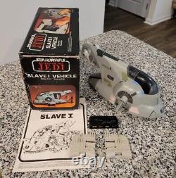 Slave 1 I 1981 STAR WARS Vintage Original COMPLETE RARE Foreign BOX Instructs
