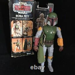 Star Wars 12 Boba Fett 1979 Action Figure Vintage Toy With Box Kenner Hong Kong