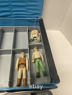 Star Wars 1970s Vintage Kenner LOT of 15 action figures and travel case- RARE