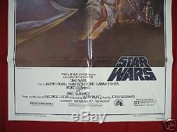 Star Wars 1977 Original Movie Poster 1sh Style A Vintage Skywalker Nm C9
