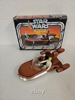 Star Wars 1979 Landspeeder With Box Snd Figures From Kenner