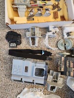 Star Wars 1982 Play Set Uncompleted With 95-100 Micro Figures And X Wing Vintage