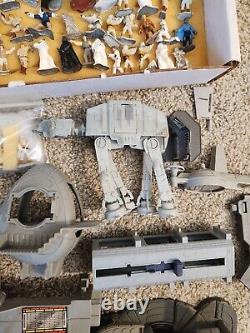 Star Wars 1982 Play Set Uncompleted With 95-100 Micro Figures And X Wing Vintage