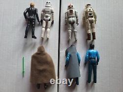 Star Wars 7 Action Figures Vintage Lot Kenner Jedi Luke Skywalker Stormtrooper