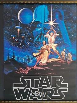 Star Wars A New Hope Art Poster Hildebrandt 20 x 28 1977 Original Vintage