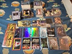 Star Wars CCG Collectible Card Lot Topps Vintage Modern Mix Yoda Luke Leia Vader