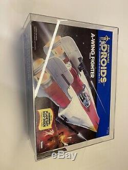 Star Wars Droids 1985 Vintage A Wing Fighter AFA 85Q nm