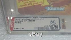 Star Wars Droids R2 D2 Vintage Kenner 1985 Afa 80 Graded