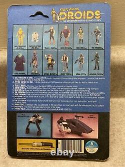 Star Wars Droids Sise Fromm 1985 MOC Kenner Vintage Partially Unpunched Card TV