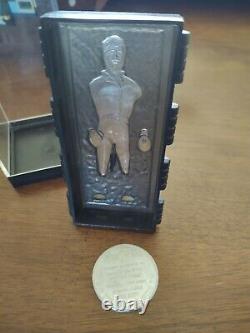 Star Wars Han Solo Carbonite Kenner POTF Vintage 1985 With Coin mint