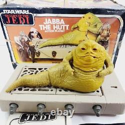 Star Wars Jabba The Hutt Action Playset Kenner Vintage 1983 with Box Manual Base
