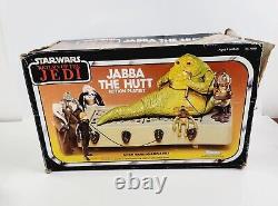 Star Wars Jabba The Hutt Action Playset Kenner Vintage 1983 with Box Manual Base