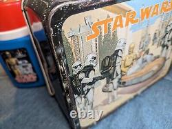 Star Wars Lunchbox 1977 Rare 1st Edition King Seeley Complete with Thermos Vintage