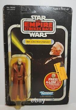 Star Wars Obi Wan Kenobi E. S. B Moc Vintage Figure 1982 Unpunched