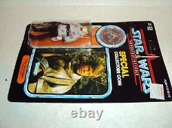 Star Wars Rotj Potf Luke Skywalker Poncho 92 Back Last 17 Vintage Moc Unpunched