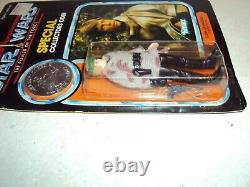 Star Wars Rotj Potf Luke Skywalker Poncho 92 Back Last 17 Vintage Moc Unpunched