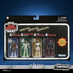 Star Wars The Bad Batch Vintage Collection Amazon Exclusive 4-Pack Figure Lot 2