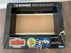 Star Wars Tie Bomber Diecast W Bubble Box Only Esb Kenner Vintage 1980 Rare Htf