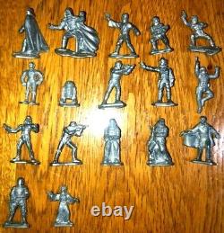 Star Wars Unpainted 17 Figures Lot 1982 Kenner Vintage Old Micro Collection Rare