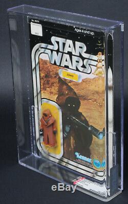 Star Wars Vintage 12 Back-A Vinyl Cape Jawa AFA 85 (85/85/90) Unpunched MOC