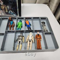 Star Wars Vintage 1977 Mini Action Figure Collector Case Figures, Some Accessory