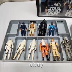 Star Wars Vintage 1977 Mini Action Figure Collector Case Figures, Some Accessory