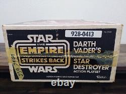 Star Wars Vintage 1980 Darth Vader's Star Destroyer Action Playset Complete
