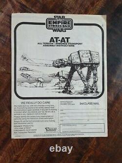 Star Wars Vintage AT-AT Instructions
