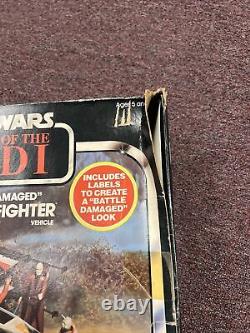 Star Wars Vintage Battle Damaged X-Wing Fighter / Box 1983 Kenner Return Of Jedi