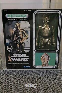 Star Wars Vintage C-3PO C3PO AFA 80 Graded MISB 1978 12 Inch Large Kenner Doll