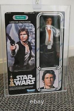 Star Wars Vintage Han Solo AFA 85 Graded MISB 1978 12 Inch Large Kenner Doll