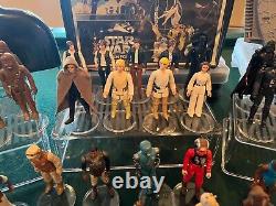 Star Wars Vintage Kenner 1977 Action Figure Collection & Cases (110+ Figures)