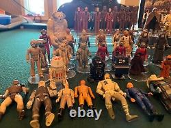 Star Wars Vintage Kenner 1977 Action Figure Collection & Cases (110+ Figures)