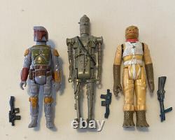 Star Wars Vintage Kenner Lot of 3 Boba Fett IG-88 Bossk Loose Figures